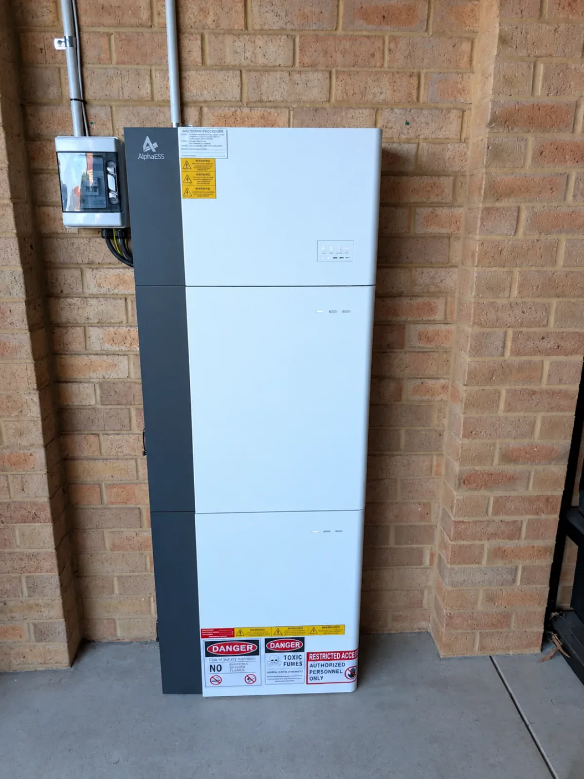 Alpha ESS battery install