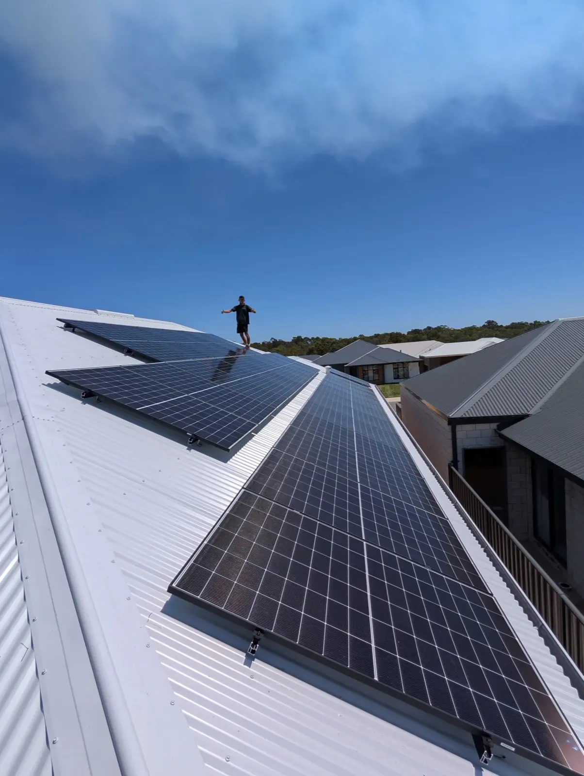 Larger roof with solar